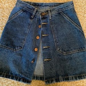Jean Button-Up Skirt